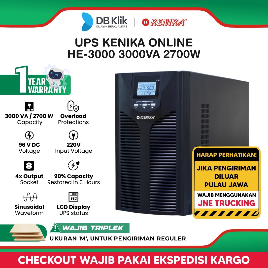UPS KENIKA ONLINE HE-3000 3000VA 2700W