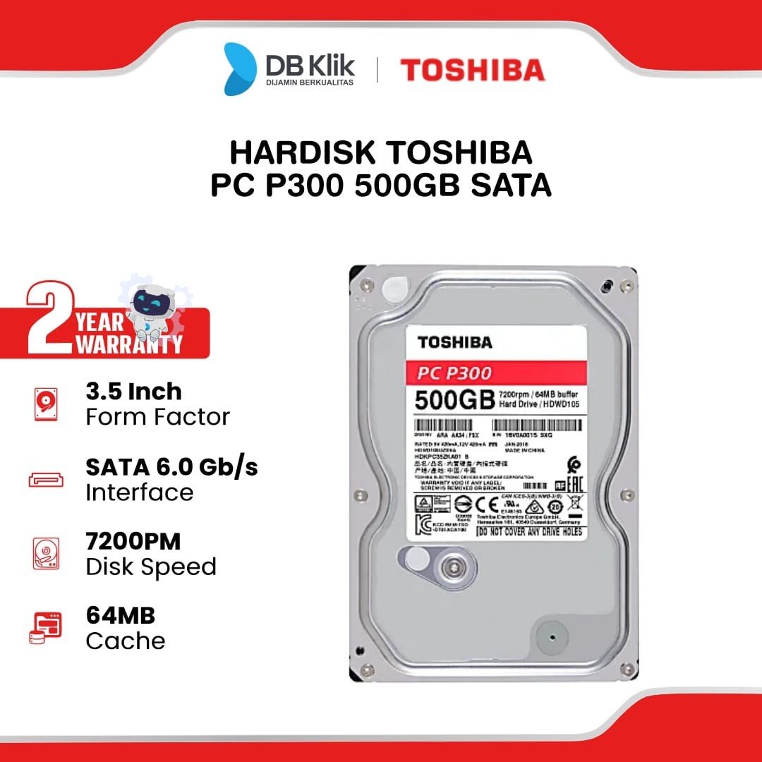 Hardisk Toshiba PC P300 500GB SATA