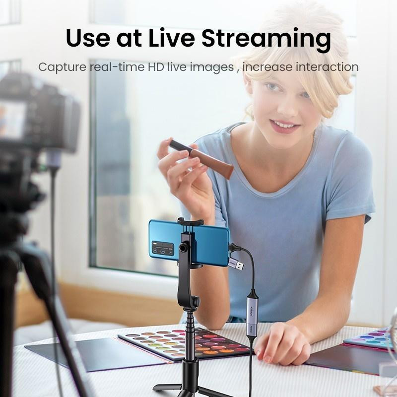 Capture Card UGreen Hdmi HD Video Mac Windows Android  (40189)