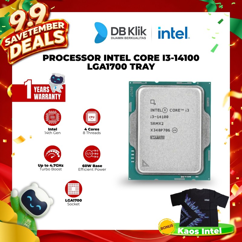 Processor INTEL Core I3-14100 LGA1700 Tray