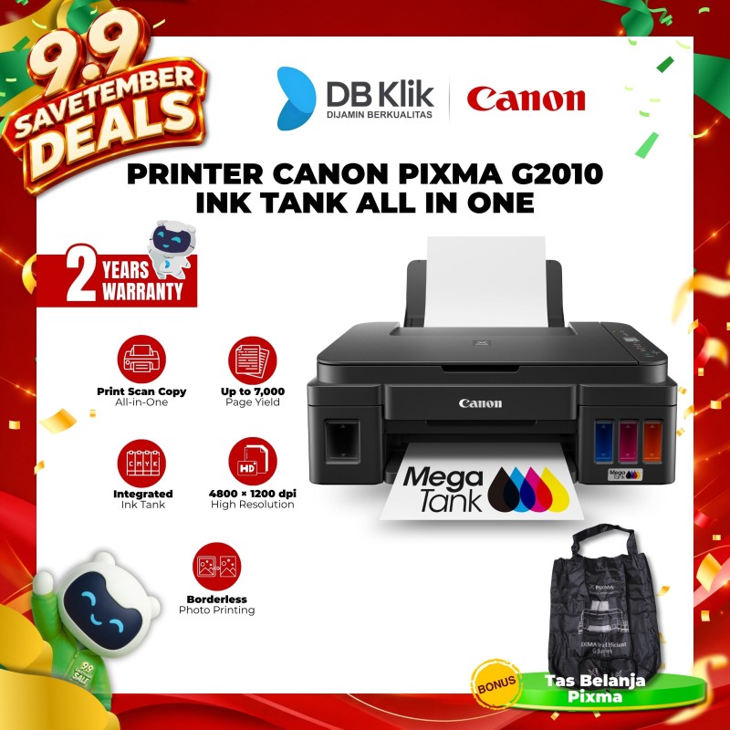 Printer Canon PIXMA G2010 Ink Tank All In One