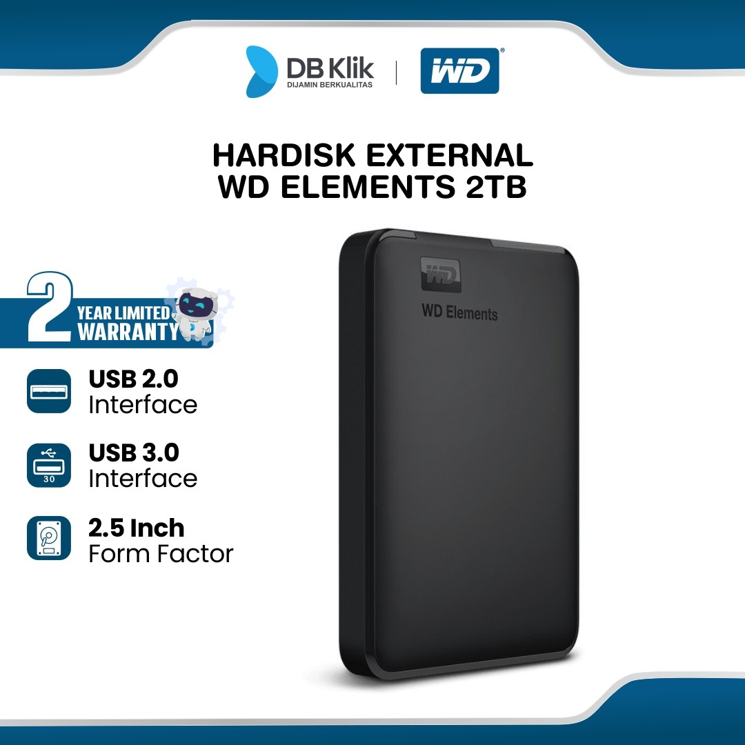 Hardisk External WD Elements 2TB