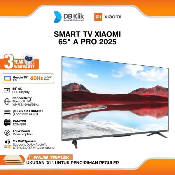Smart TV Xiaomi 65 Inch A PRO 2025 (L65MA-SID)