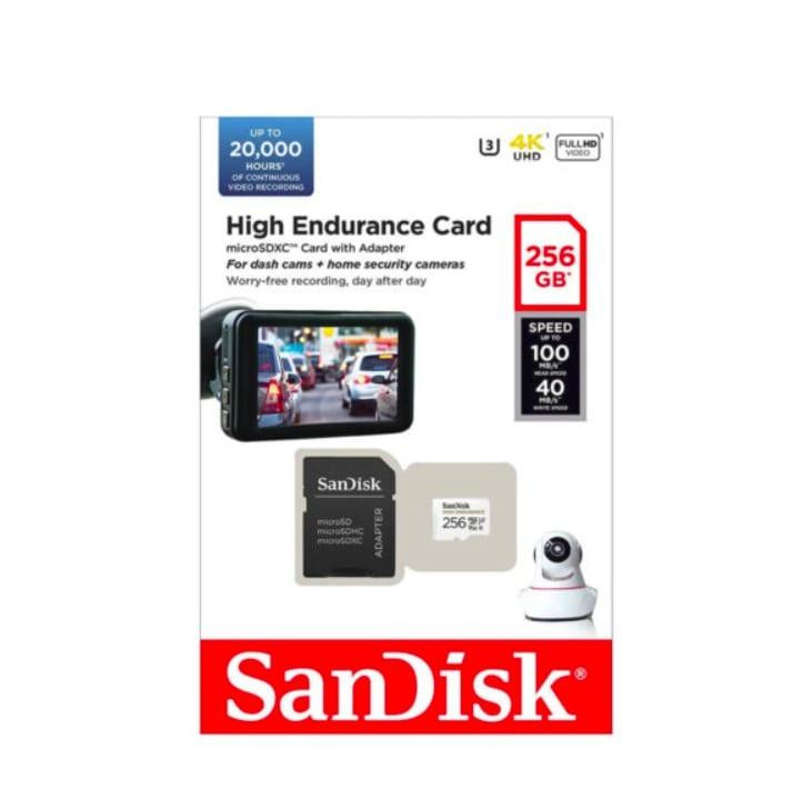 Micro SD SanDisk High Endurance 256GB 100MB/s SDSQQNR-256G-GN6IA