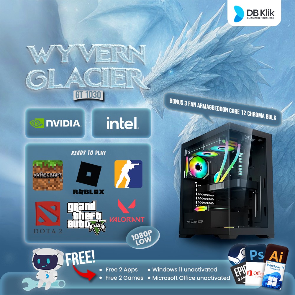 DB Wyvern Glacier PC - (GT 1030)
