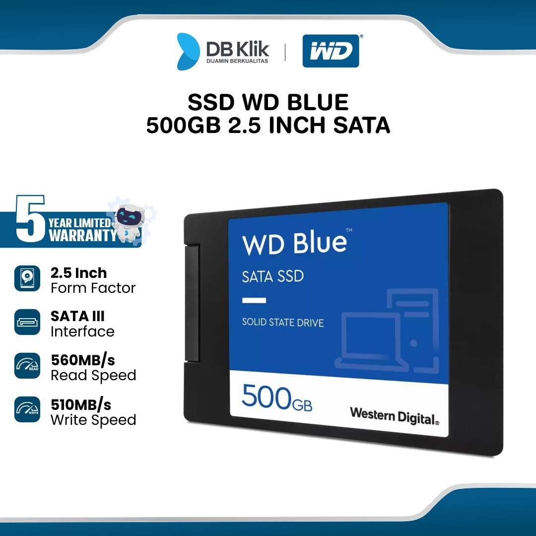 SSD WD BLUE 500GB 2.5 Inch SATA