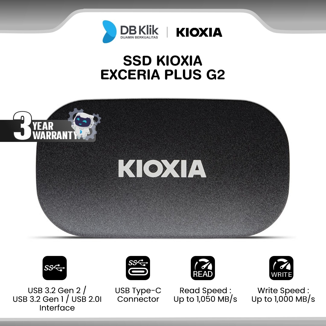SSD External Portable KIOXIA EXCERIA PLUS G2
