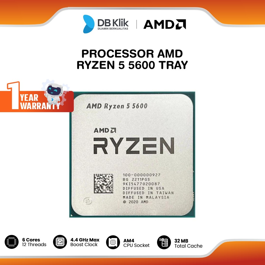 Processor AMD Ryzen 5 5600 Tray