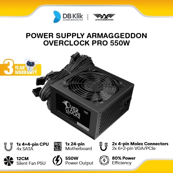 Power Supply Armaggeddon Overclock PRO 550W