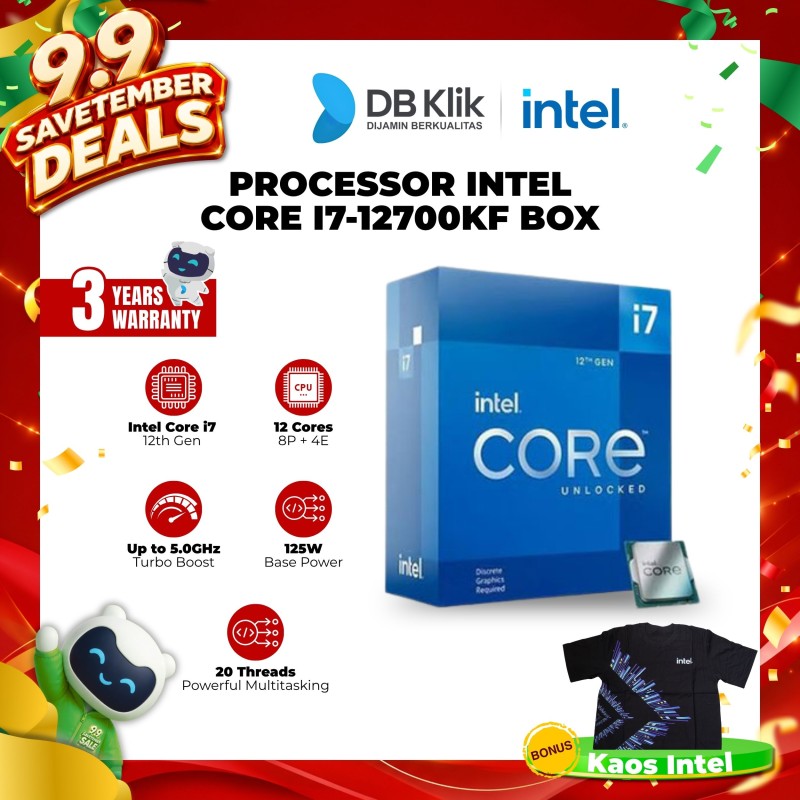 Processor INTEL Core I7-12700KF Box 3.6GHz LGA1700 - Intel I7 12700KF