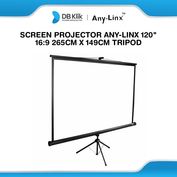 Screen Projector Any-Linx 120" 16:9 265cm x 149cm Tripod