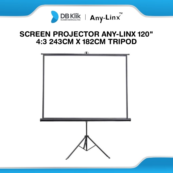 Screen Projector Any-Linx 120" 4:3 243cm x 182cm Tripod