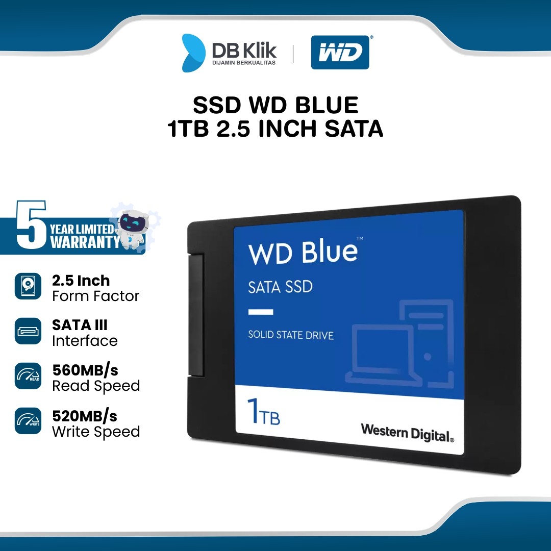 SSD WD BLUE 1TB 2.5 Inch SATA