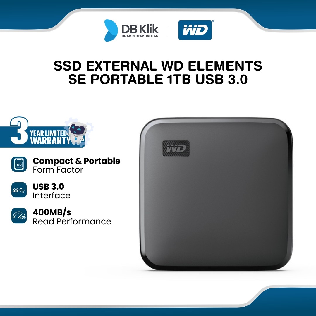 SSD External WD Elements SE Portable 1TB USB 3.0