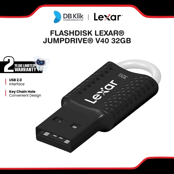 Flashdisk Lexar JumpDrive V40 32GB Usb A 2.0