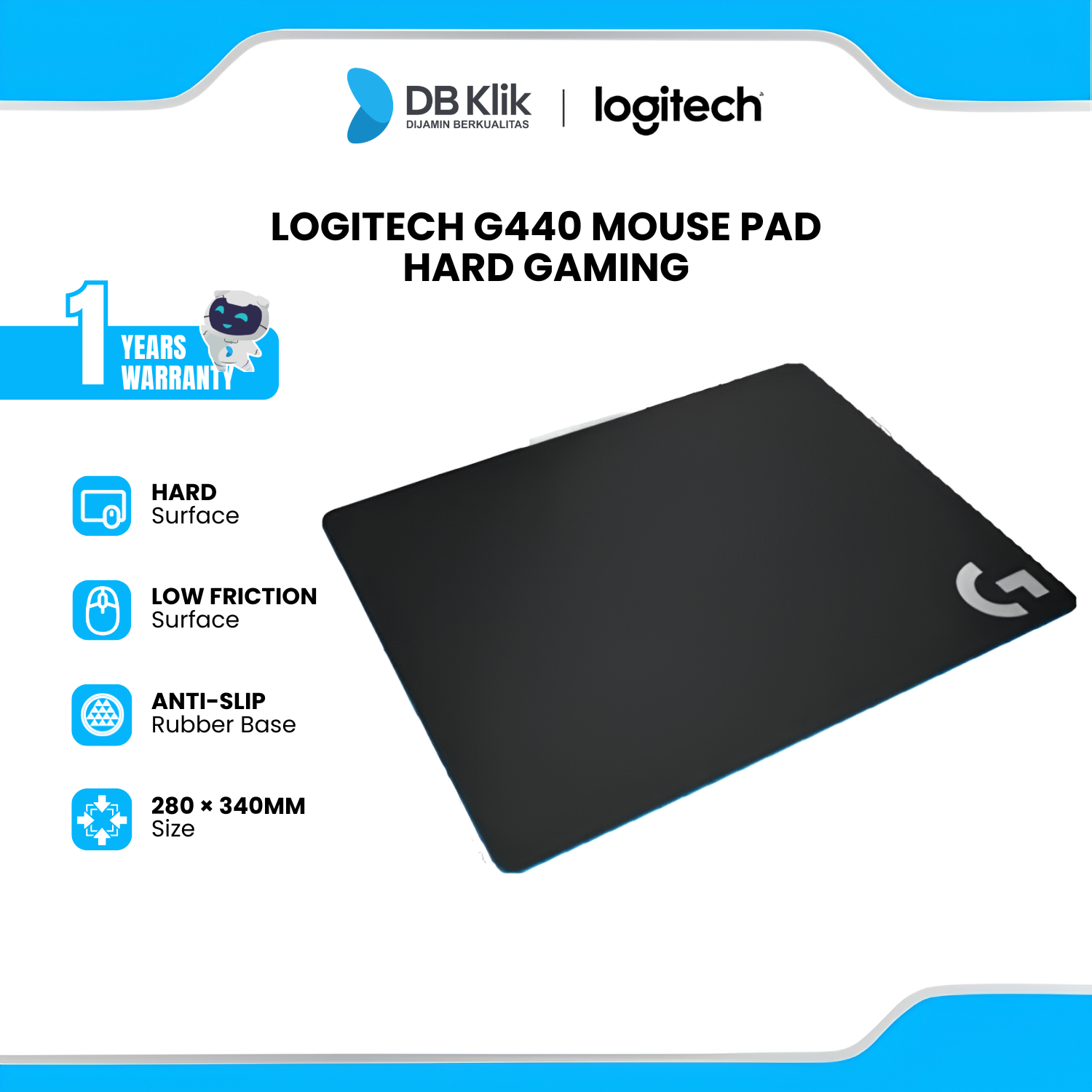Logitech G440 Hard Gaming Mouse Pad
