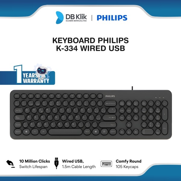 Keyboard Philips K-334 Wired USB