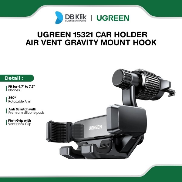 Car Holder UGreen Air Vent Gravity Mount Hook - Phone Holder (15321)