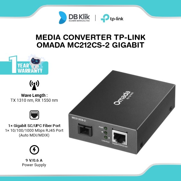 Media Converter TP-LINK Omada MC212CS-2 Gigabit