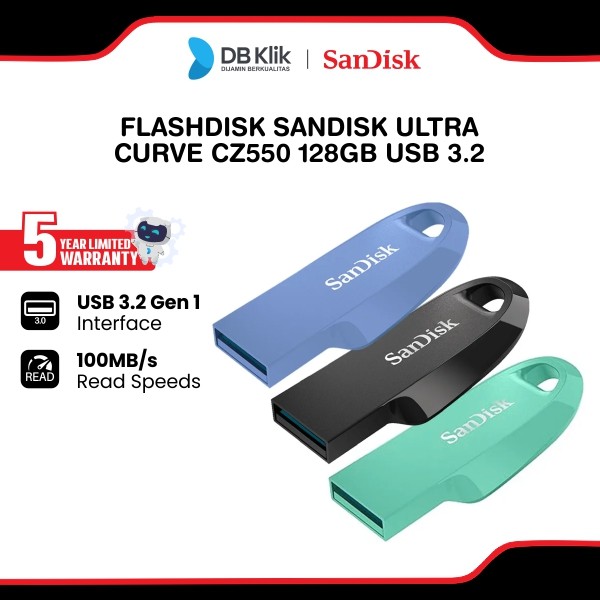 Flashdisk SanDisk Ultra Curve CZ550 128GB USB3.2 - Sandisk CZ550 128GB