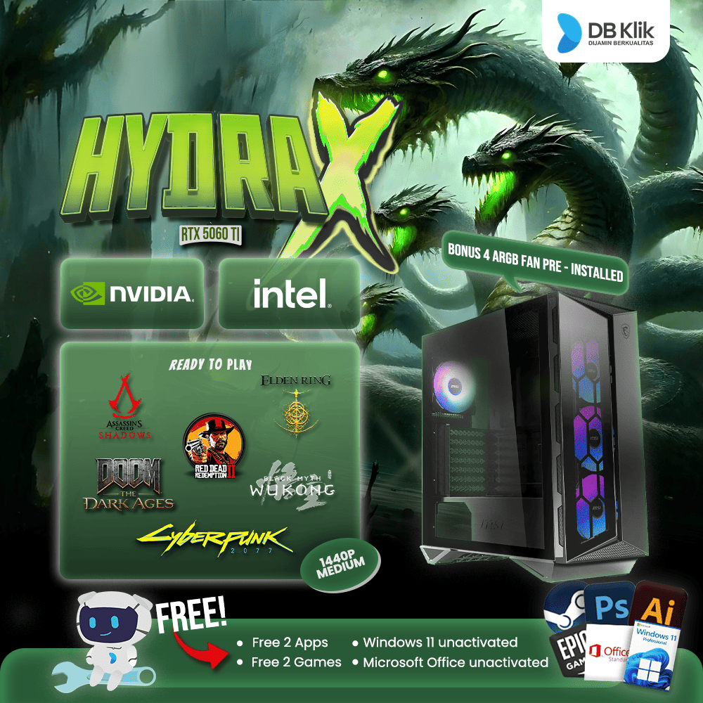 DB Hydra X PC - (RTX 5060 Ti)