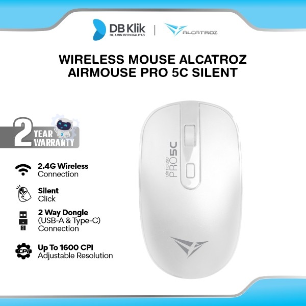 Mouse Alcatroz AirMouse Pro 5C Silent 1600 CPI Wireless