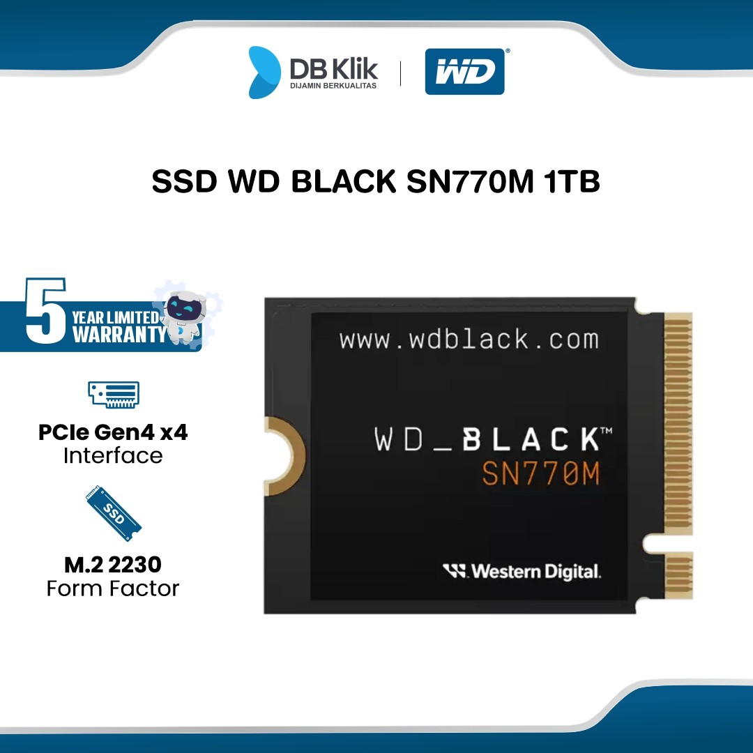 SSD WD BLACK SN770M 1TB M.2 2230 NVMe PCIe Gen 4