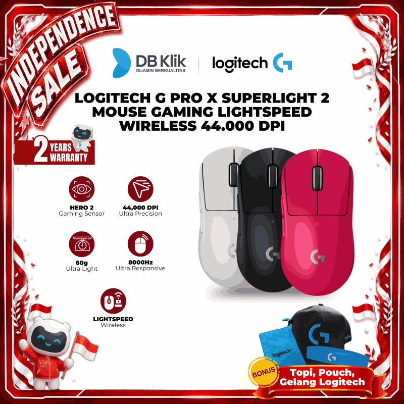 Mouse Gaming LOGITECH PRO X Superlight 2 Wireless Lightspeed 32000 DPI