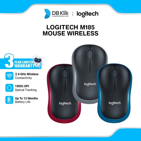Mouse Wireless Logitech M185