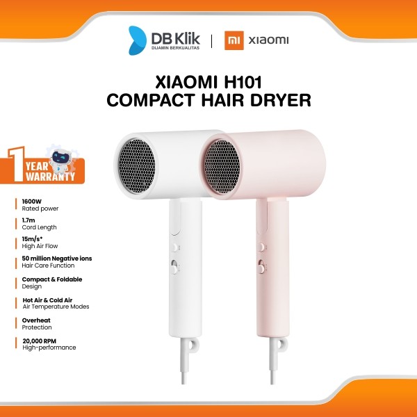 Hair Dryer Xiaomi Mi H101 Compact - Pengering Rambut 1600W