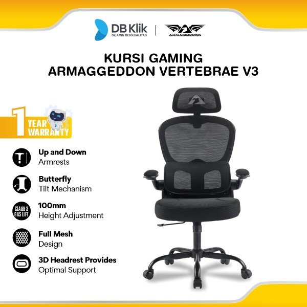 Kursi Gaming Armaggeddon Vertebrae V3 Ergonomic